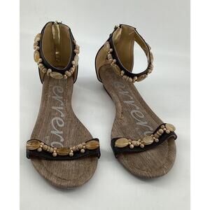Ferrera By Henry Ferrera sandals Black With Stones Metro 100 Size 11